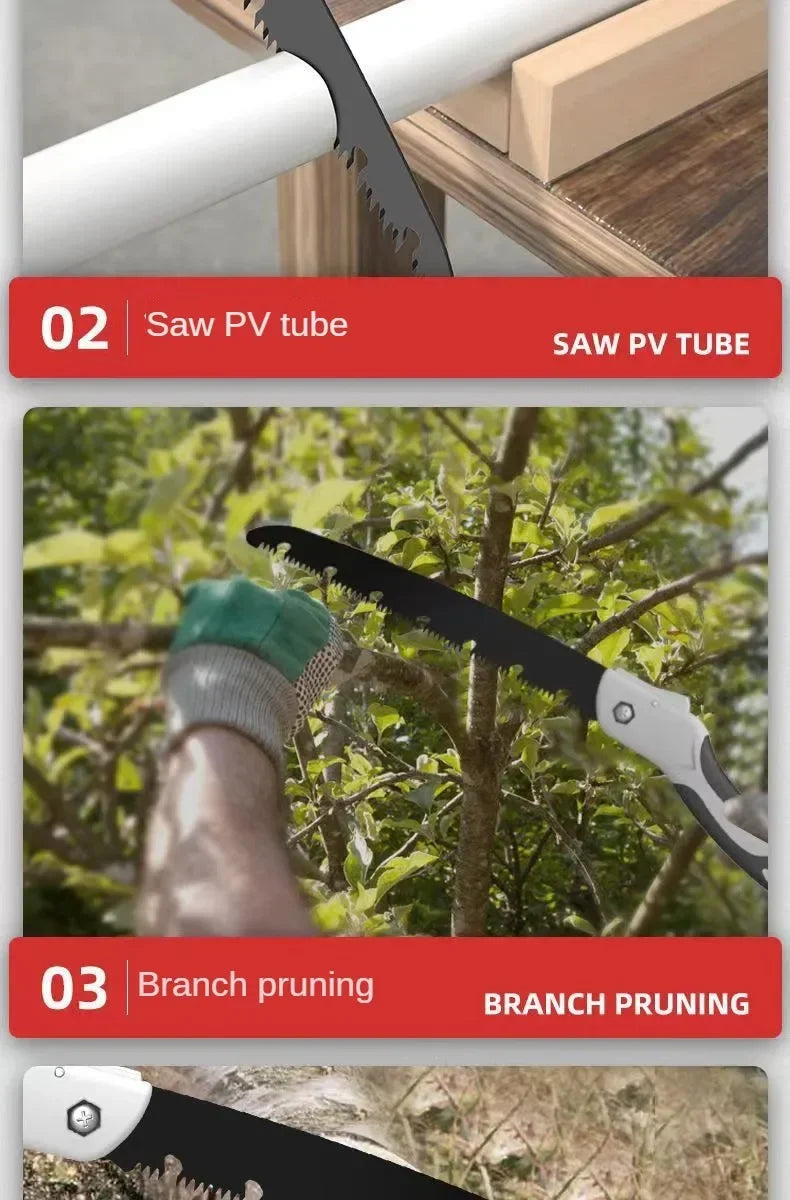 Gardening Portable Saw Secateurs Outdoor Logging Folding Hand Saw For the Garden Multifunctional Pruner Grip Tok Foldable Tools