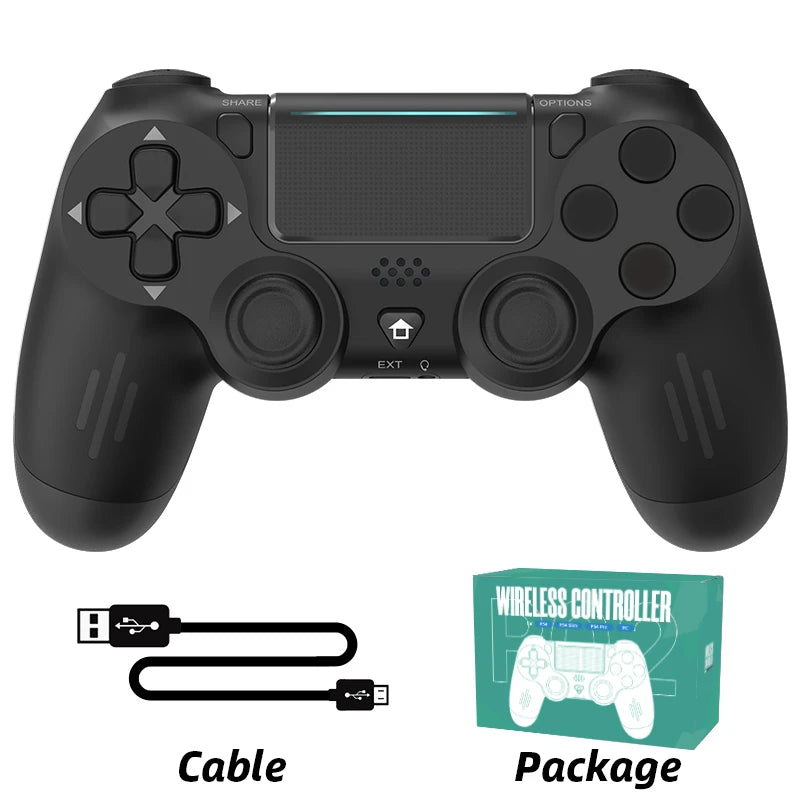 Bluetooth-Compatible Game Controller for PS4/Slim/Pro Wireless Gamepad For PC Dual Vibration Joystick For IOS/Android