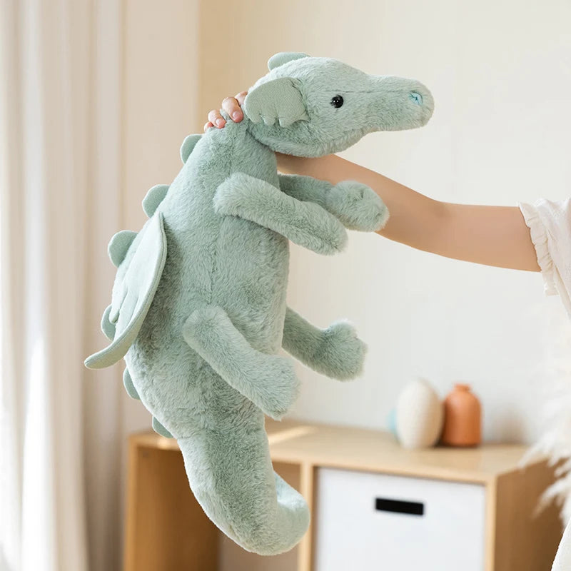 Giant Soft Plush Toy Flying Dragon Plush Toys White Green Pink Dinosaur Pillow Stuffed Animal Soft Doll Birthday Gifts Decor