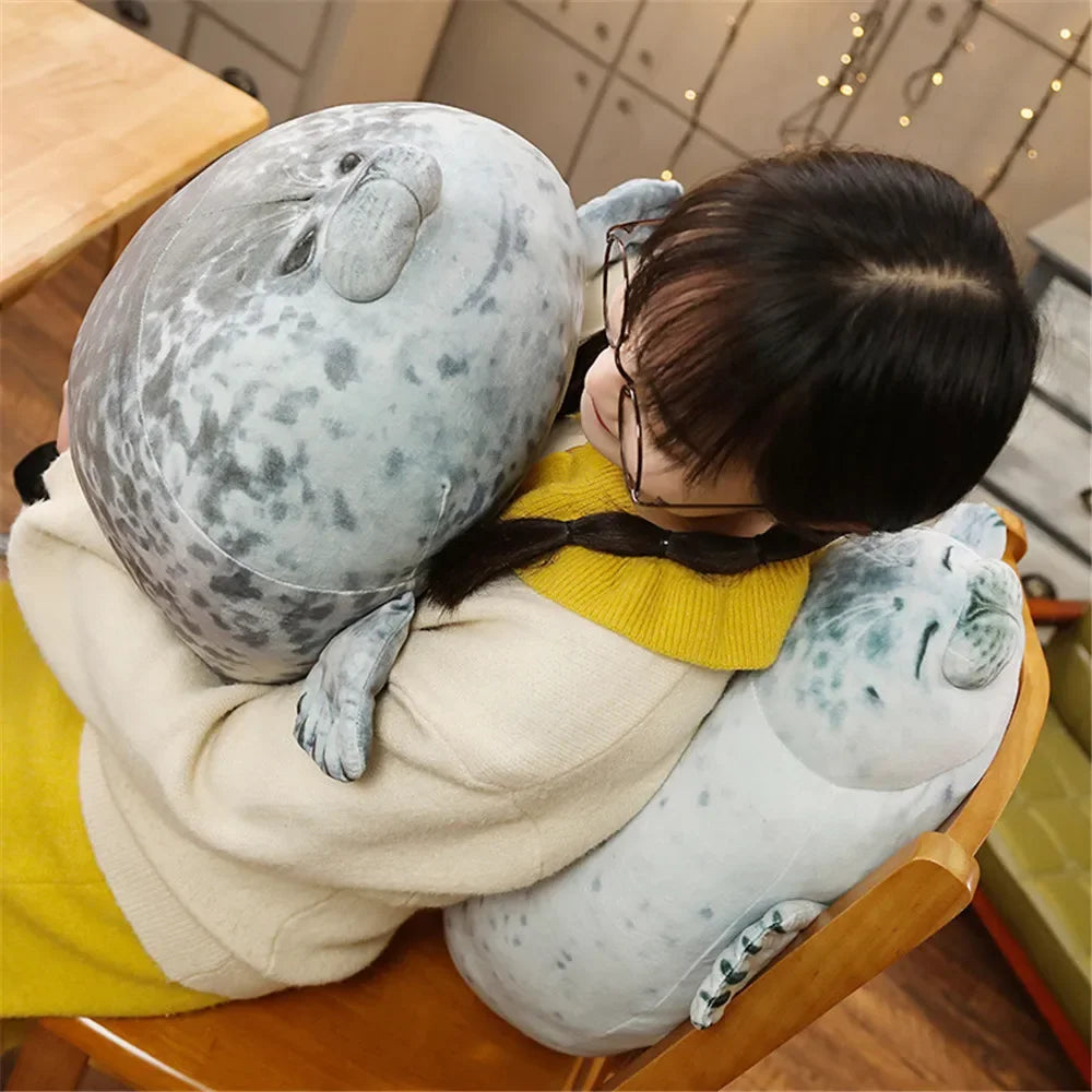 Hot 3D Novelty Throw Pillows Cute Real Life Sea Lion Plush Toys Soft Seal Plush Stuffed Plush Housewarming Party Hold Pillow