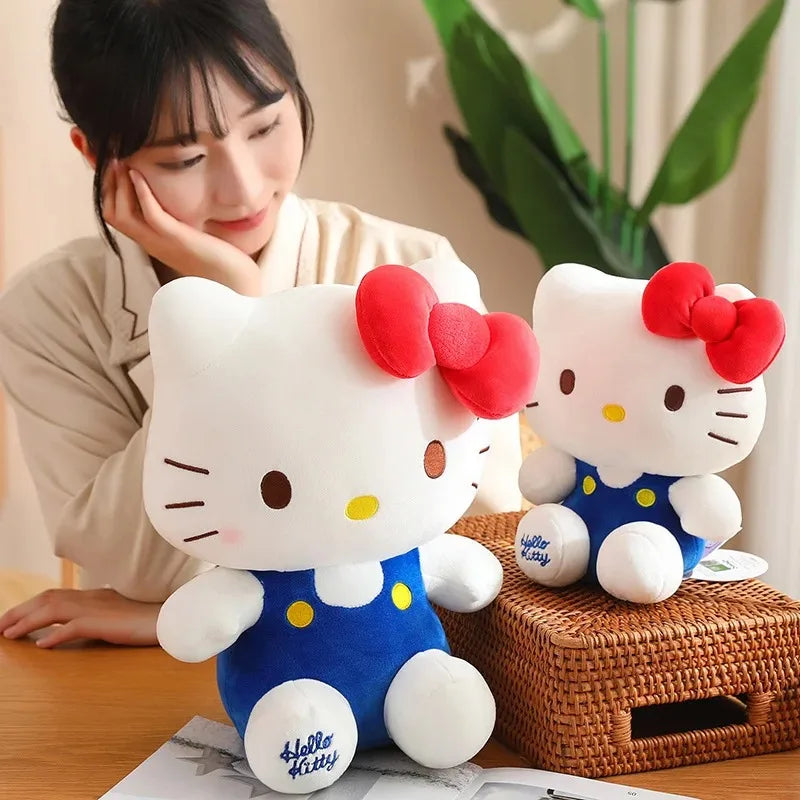 Hello Kitty Plush Toy Sanrio Plushie Doll Kawaii Hello Kitty Stuffed Animals Hello Kitty Cushion Sofa Pillow Home Decor Kid Gift
