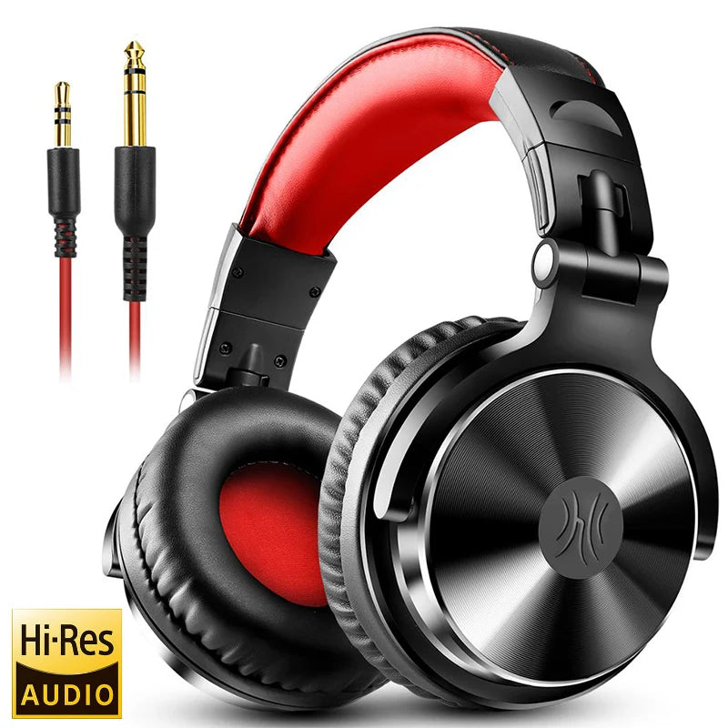 Oneodio Wired Headphones Professional Studio Pro 10/30/50 DJ Headphones With Microphone Over Ear HiFi Hi-Res Monitor Headset