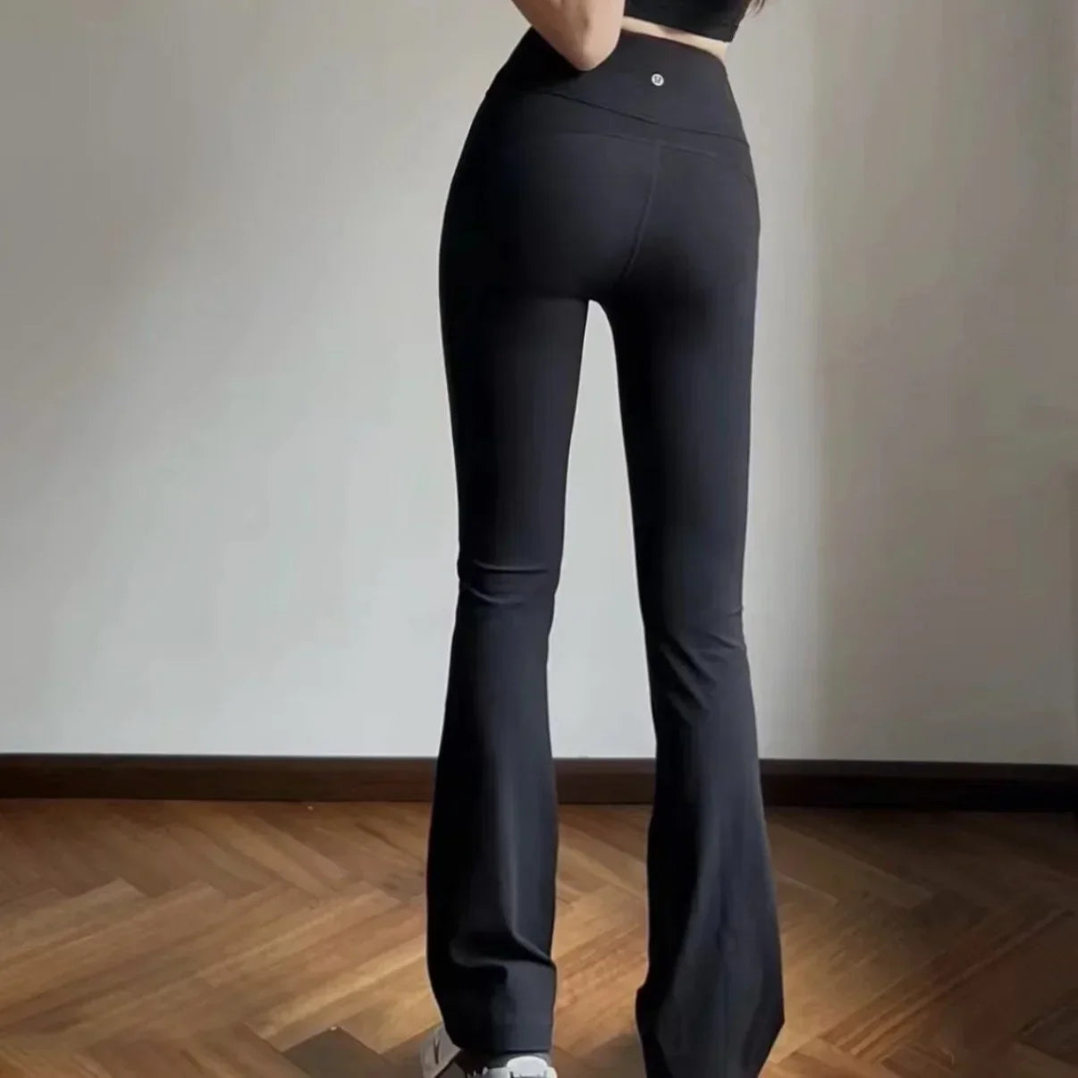 Women Flare Pants Slim High Waist Solid Sexy Shark Flare Pants Fashion Casual Streetwear Elastic Butt Lift Skinny Leggings