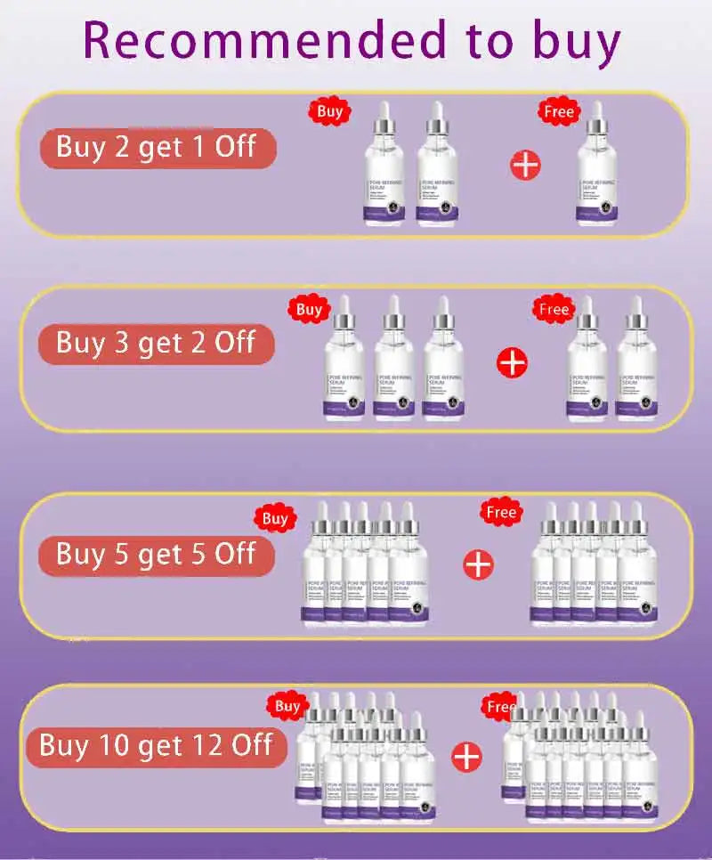 Pore Shrinking Serum Face Removing Large Pores Tightening Repairing Facial Pore Minimizing Essence Skin Care Beauty Firm skin