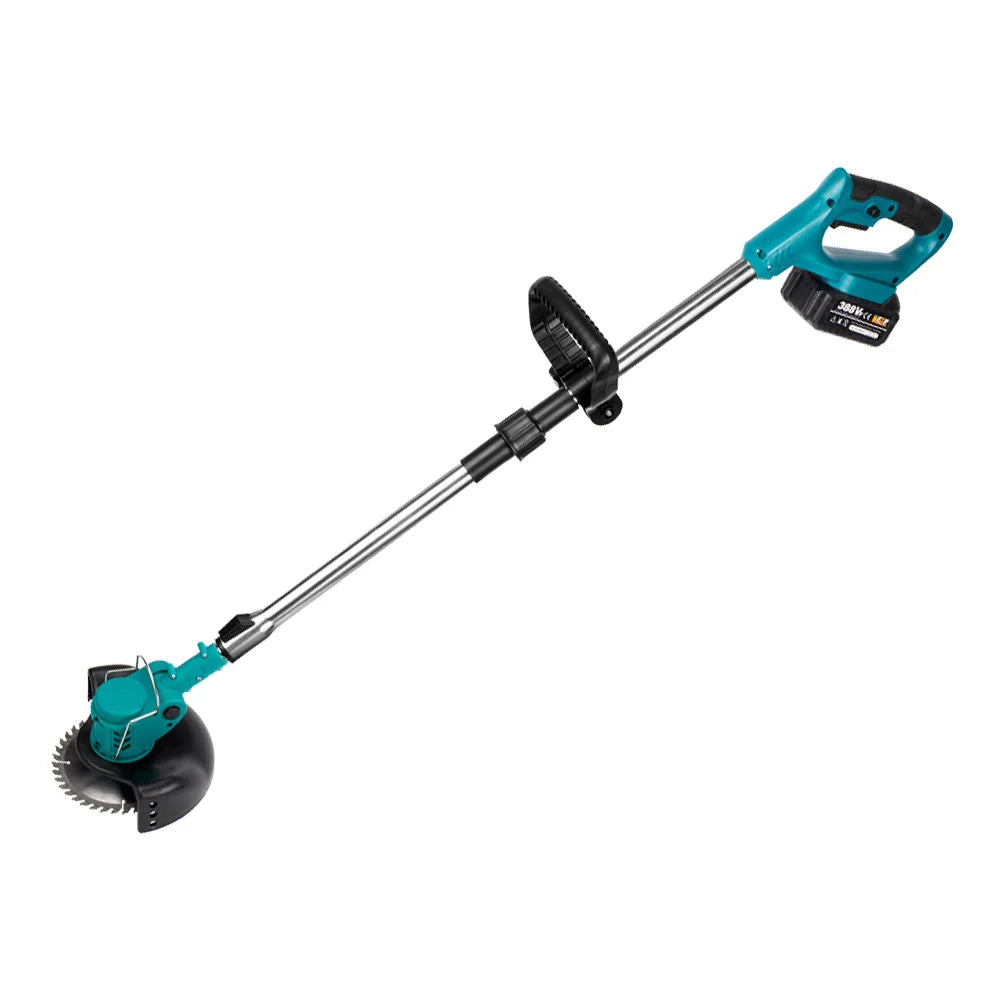 YOFIDRA 100-135cm Electric Lawn Mower Foldable Trimmer Pruning Cutting Garden Power Tool For 21V 18V Battery With 2 Battery