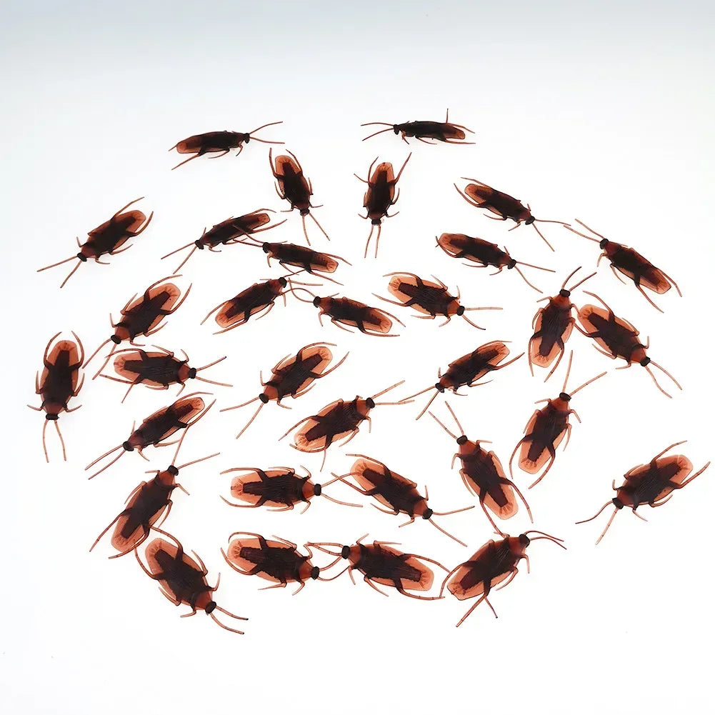 50/10/5PCS Fake Cockroach Centipede Scorpion Kids Trick Props Fake Roaches Plastic Bugs Toy Party Supplies Halloween Decoration