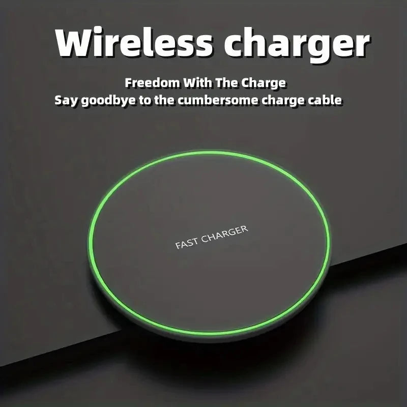 30W Fast Wireless Charger Pad for iPhone 14 13 12 11 Pro Max Samsung Galaxy S22 S21 S20 S10 S9 Xiaomi Wireless Charging Station