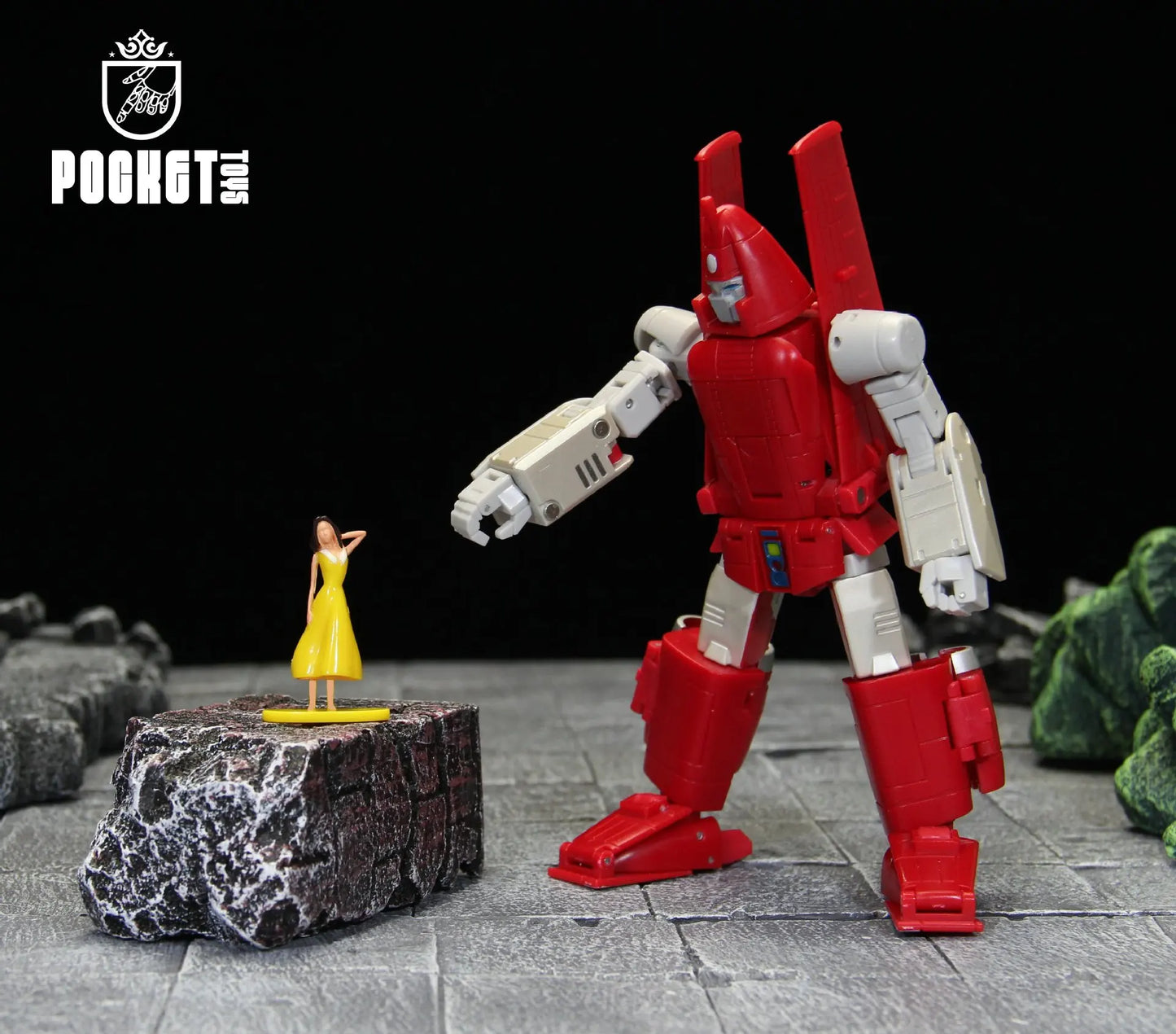 Pocket Toys Pt-M01 PTM01 Transformation Powerglide G1 Glider Of Sky Ko Dx Animated Version Small Scale Robot Action Figure