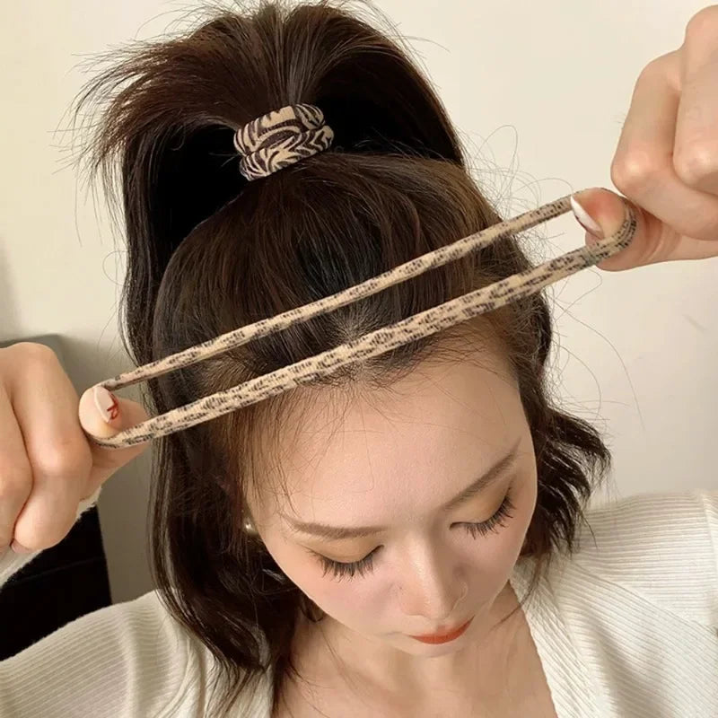 5-100Pcs High Elastic Leopard Print Hair Rope Women Fashion Pony Tails Holders Girls Towel Hair Ties Hairs Accessories Headwear