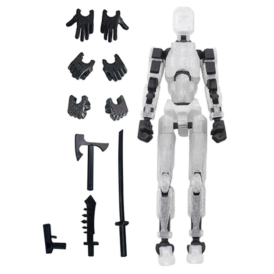 3PCS-Lucky Puppets 13 Doll,Multiple Styling Combinations Robot Model,Cheap Holiday Gift,Cool Robot Doll Desktop Decoration
