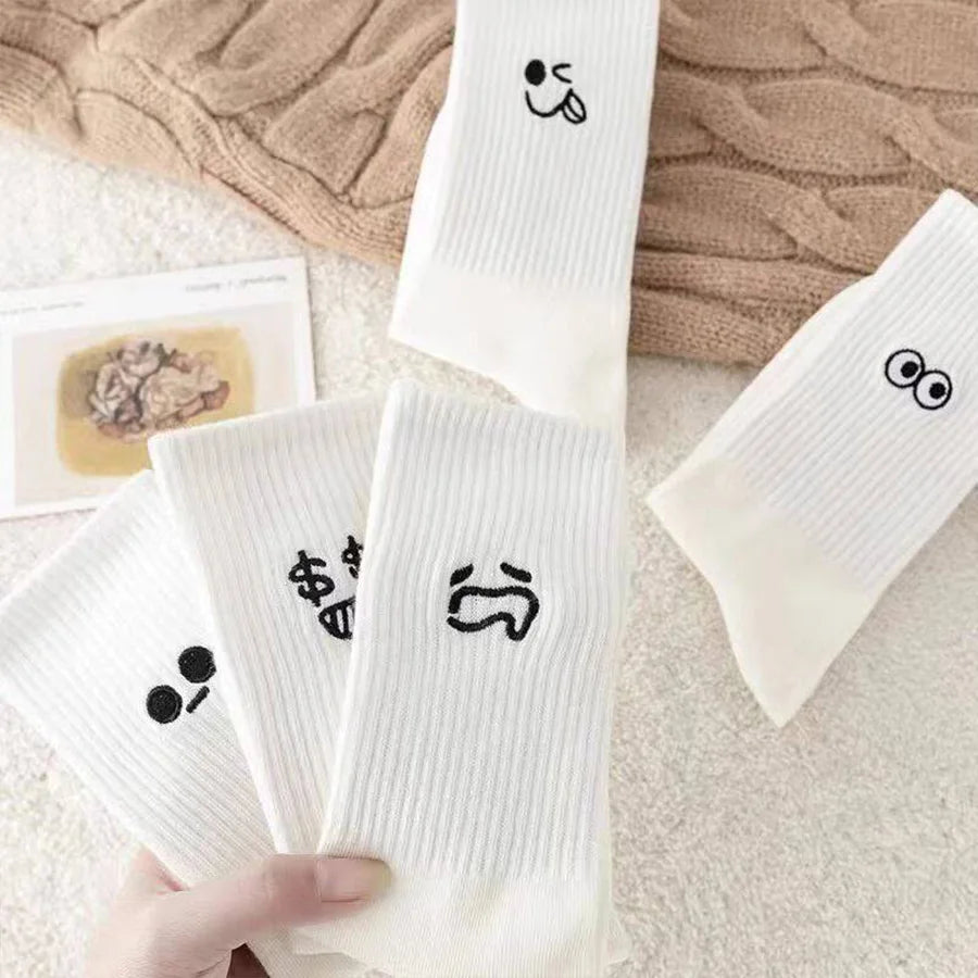 5Pcs/10Pc/20Pcs Casual Men's Spring And Summer Deodorant Absorbent Mid-tube Socks Breathable Casual White Durable Socks