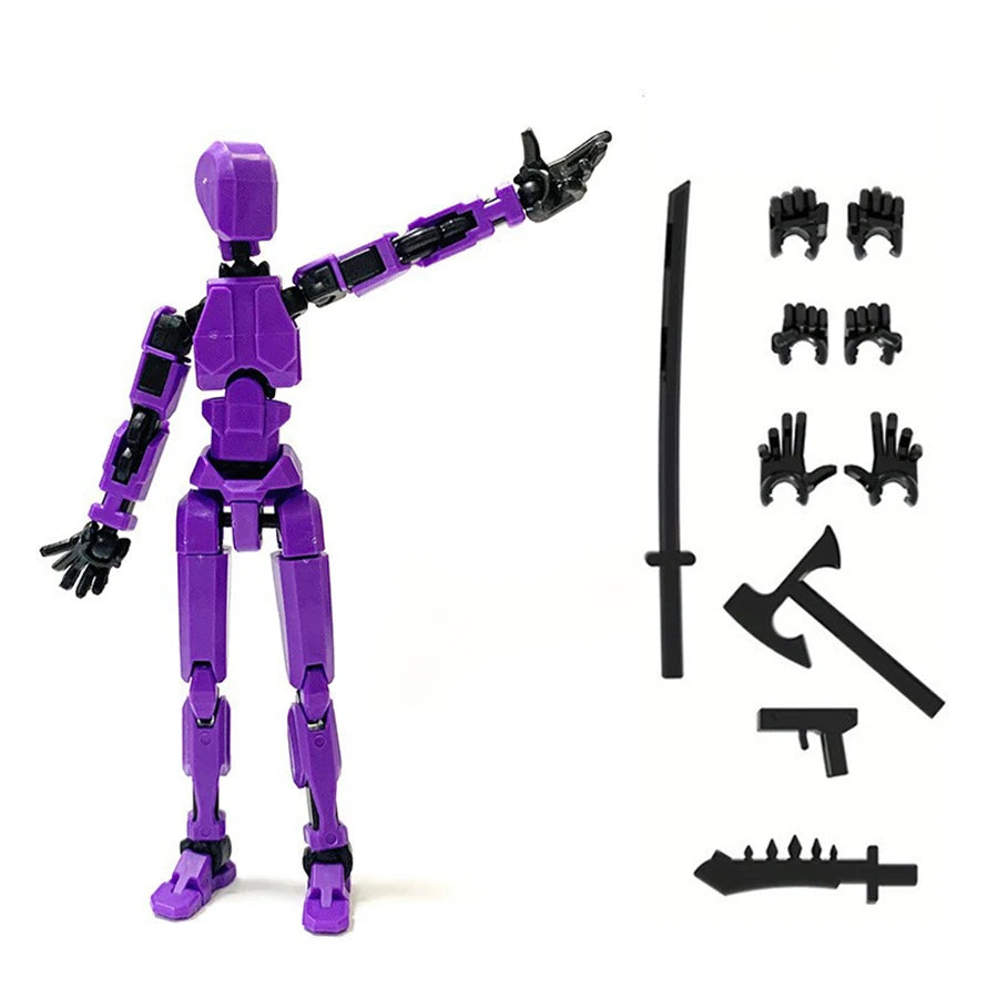 3PCS-Lucky Puppets 13 Doll,Multiple Styling Combinations Robot Model,Cheap Holiday Gift,Cool Robot Doll Desktop Decoration
