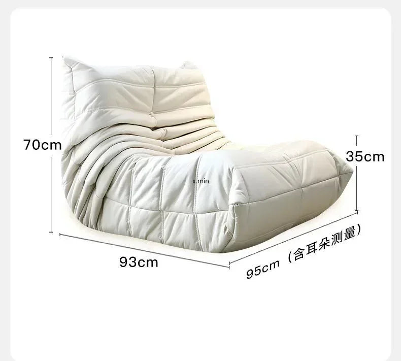Caterpillar Lazy Sofa Sleepable Balcony Bedside Single Ins Style Clothing Store Beauty Salon Sofa Chair Sofas for Living Room