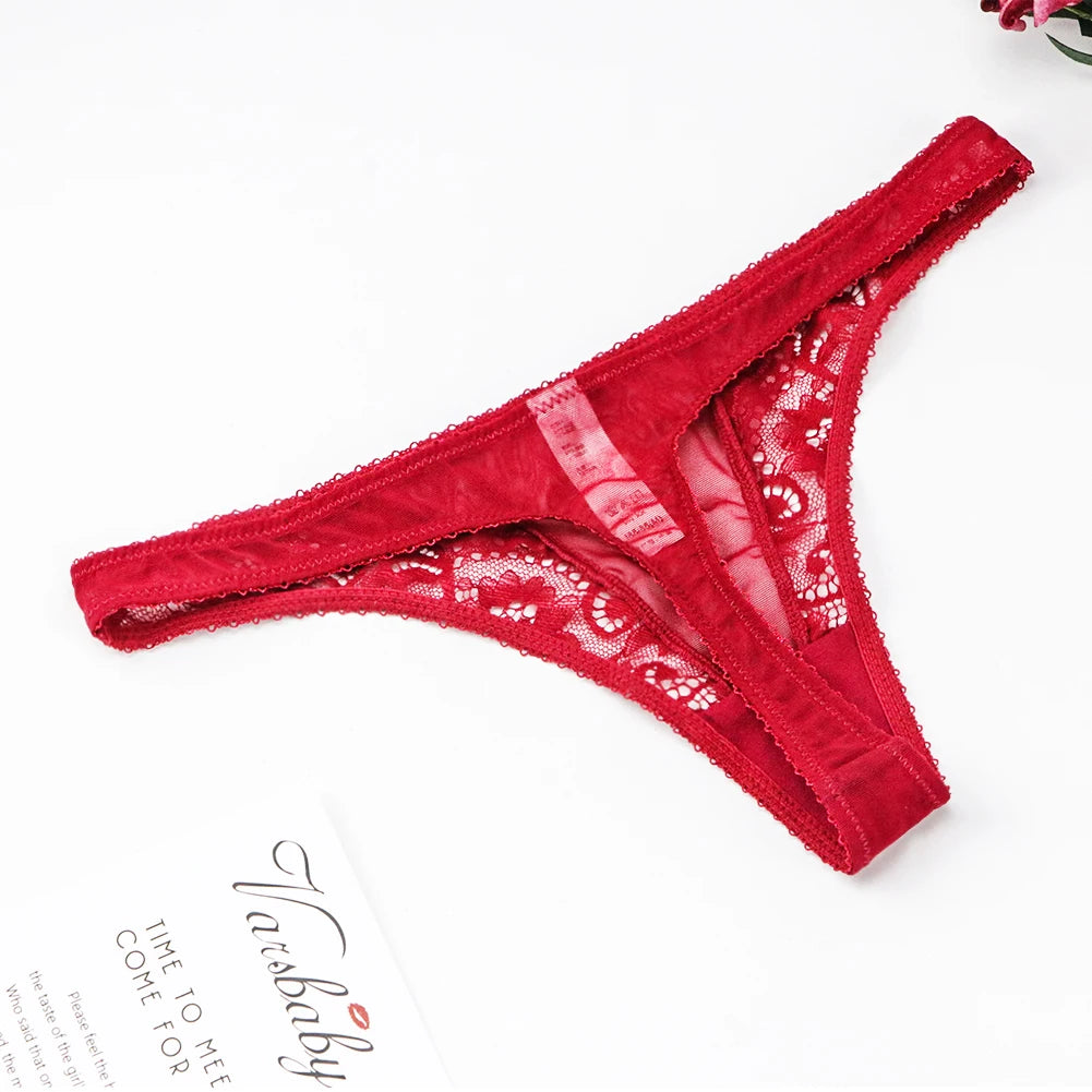 Varsbaby Lace Bra Sets for Women Non-padded Bra Panty Garter Stockings Summer Underwear Lingerie Sexy
