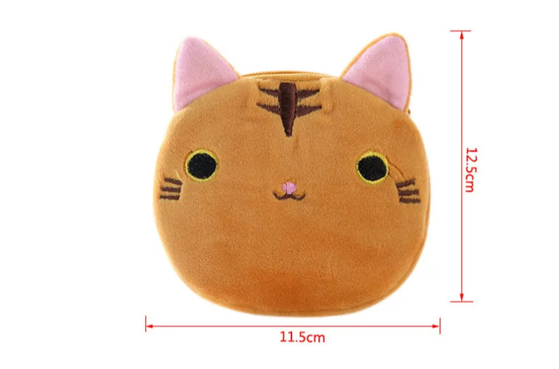 1PC Cute Chicken Plush Coin Purse Zipper Change Purse with Keychain Small Headphone Lipstick Bag Mini Wallet Money Bag Kids Gift
