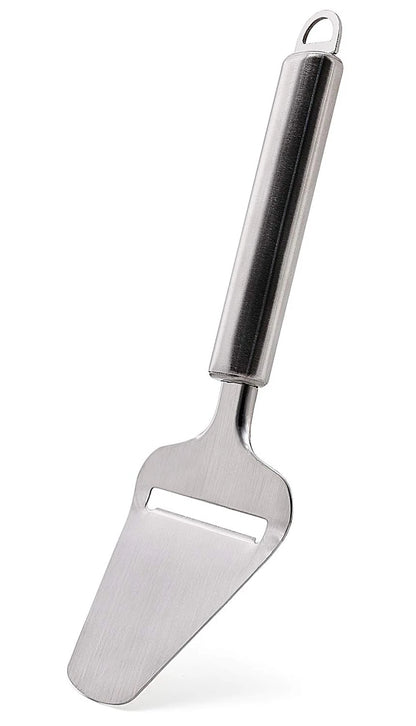 LMETJMA Stainless Steel Cheese Slicer Heavy Duty Plane Cheese Cutter Non-Stick Cheese Slicer Knife Server KC0331