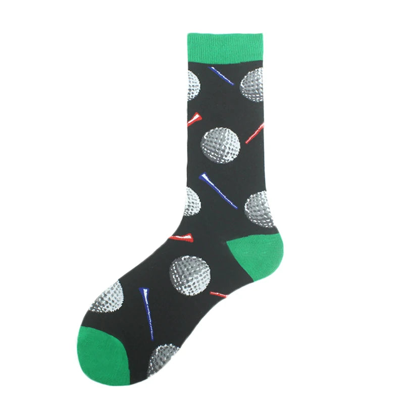 Happy Design Funny Socks Men Unisex Sheep Beer Dinosaur Pattern Sokken  Divertidos Jacquard Calcetines Unisex Hip Hop Skateboard