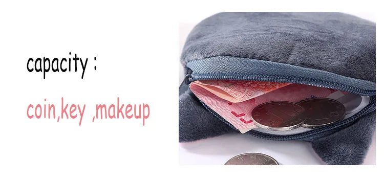 1PC Cute Chicken Plush Coin Purse Zipper Change Purse with Keychain Small Headphone Lipstick Bag Mini Wallet Money Bag Kids Gift