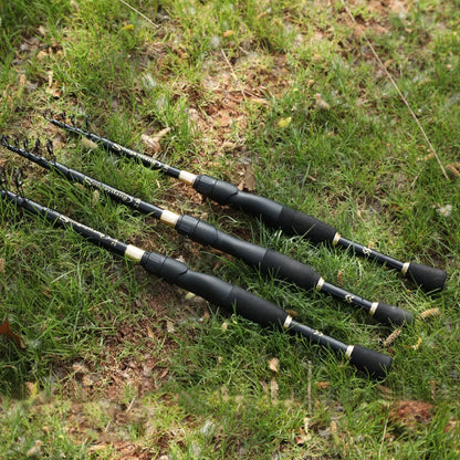 Sougayilang 2.1m 2.4m Telescopic Fishing Rod Ultralight Weight Spinning Rod Casting Fishing Rod Carbon Fiber Fishing Rod Tackle