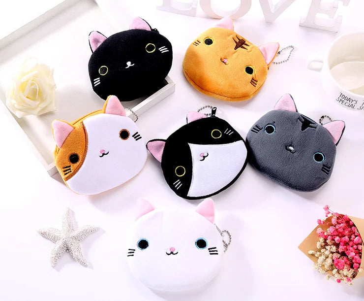 1PC Cute Chicken Plush Coin Purse Zipper Change Purse with Keychain Small Headphone Lipstick Bag Mini Wallet Money Bag Kids Gift