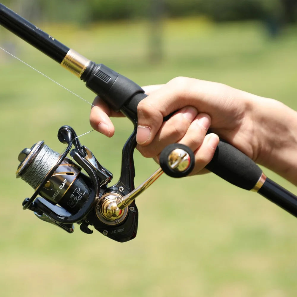 Sougayilang 2.1m 2.4m Telescopic Fishing Rod Ultralight Weight Spinning Rod Casting Fishing Rod Carbon Fiber Fishing Rod Tackle