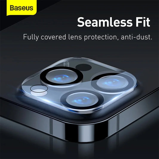 Baseus 2Pcs Camera Lens Protector For iPhone 15 14 13 Pro Max Tempered Glass Lens Glass For iPhone 14 13 12 Lens Protection Film