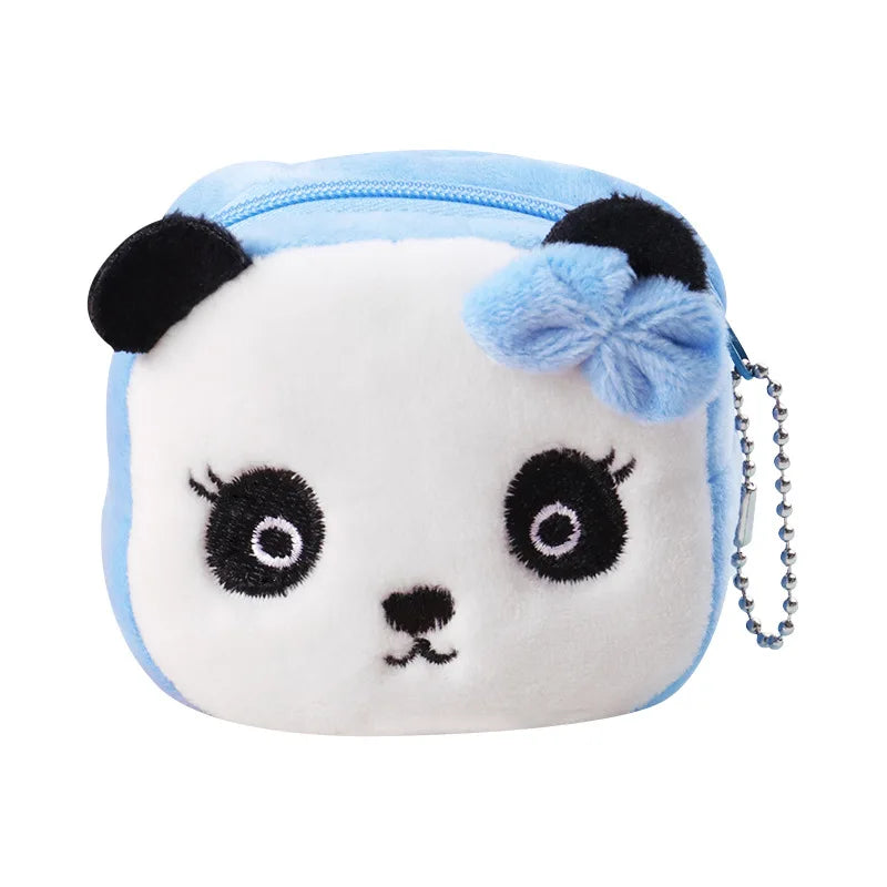 1PC Cute Chicken Plush Coin Purse Zipper Change Purse with Keychain Small Headphone Lipstick Bag Mini Wallet Money Bag Kids Gift
