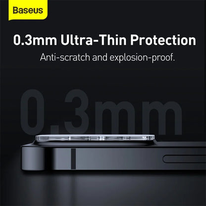 Baseus 2Pcs Camera Lens Protector For iPhone 15 14 13 Pro Max Tempered Glass Lens Glass For iPhone 14 13 12 Lens Protection Film