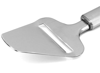 LMETJMA Stainless Steel Cheese Slicer Heavy Duty Plane Cheese Cutter Non-Stick Cheese Slicer Knife Server KC0331