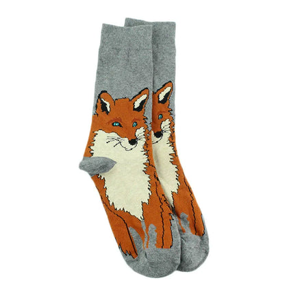 Animal Pug Elephant Lionu Funny Socks Men Chili Hamburg Pizza Crew Socks Harajuk Novelty Gift Sokken Unisex Skateboard Socks