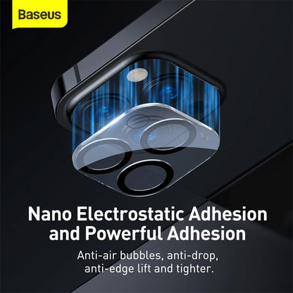 Baseus 2Pcs Camera Lens Protector For iPhone 15 14 13 Pro Max Tempered Glass Lens Glass For iPhone 14 13 12 Lens Protection Film