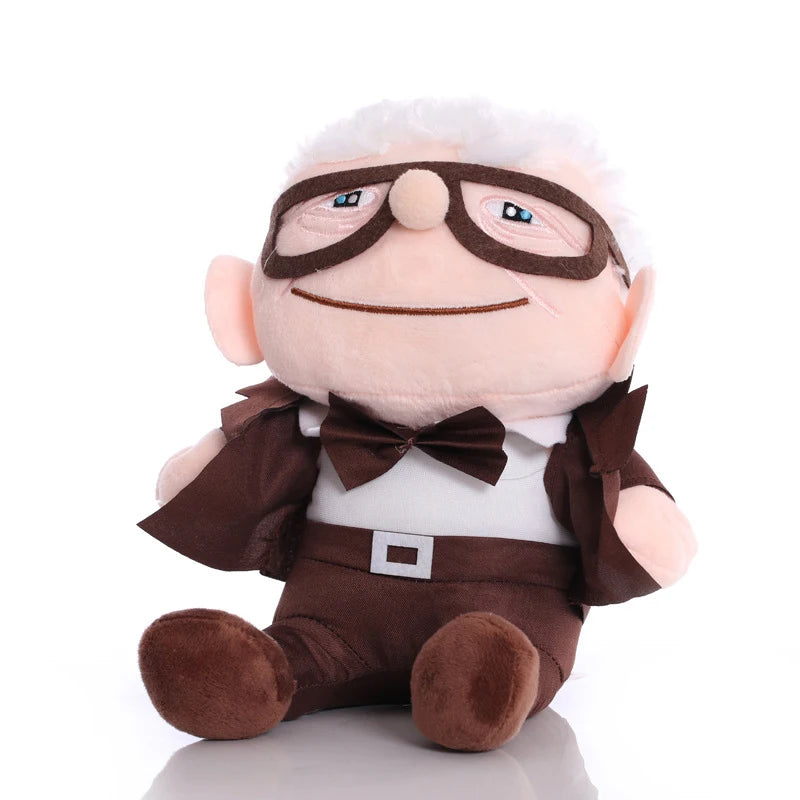 2PCS  Movie UP Carl Plush Toys Grandfather Grandmother Cartoon Stuffed Dolls  Pendant Ally Carl Plushie Toy Kids Birthday Gifts