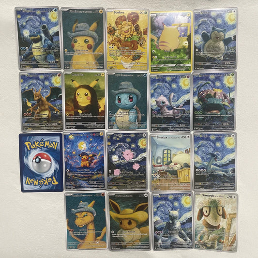 Cartoon Anime Pokemon Ptcg Self-Control Mewtwo Pikachu Collect Trading Signature Flash Card Child Gift 18pcs/set Gift Card Box