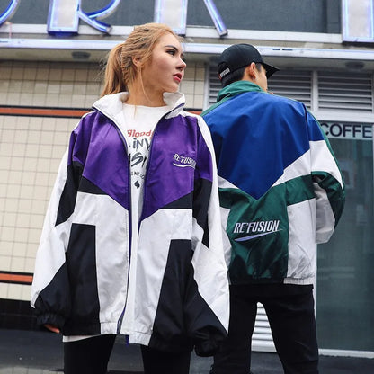 Spring Fall Varsity Jacket Men Patchwork Embroidery Bomber Jacket Casual Street Loose Zipper Coat Women Couple College Jackets