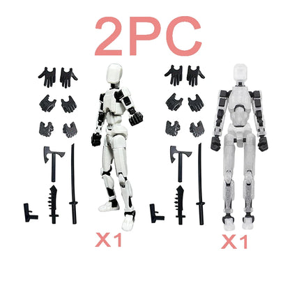 3PCS-Lucky Puppets 13 Doll,Multiple Styling Combinations Robot Model,Cheap Holiday Gift,Cool Robot Doll Desktop Decoration