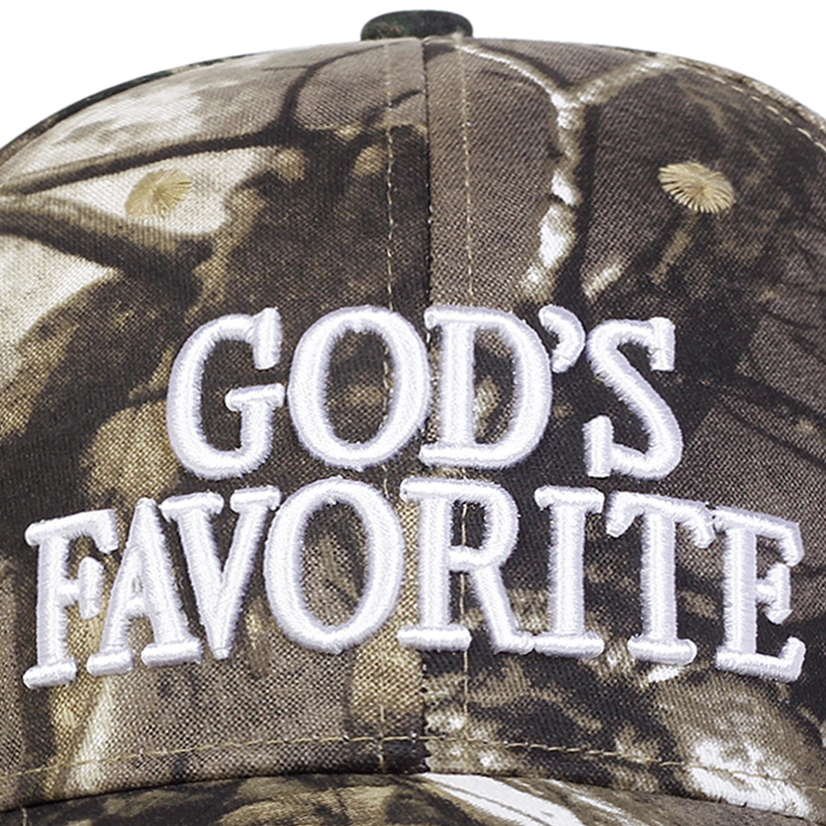 Unisex GOD'S FAVORITE Letter Embroidery Baseball Caps Outdoor Adjustable Spring and Autumn Casual Sunscreen Hat