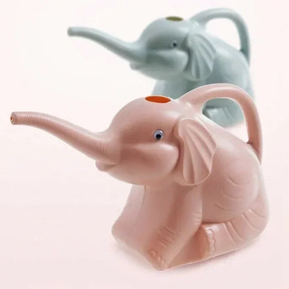 Cute Plastic Elephant Shape Watering Pot Can Plant Outdoor Irrigation Gardening Tools Equipment Garden Supplies Home Accessories