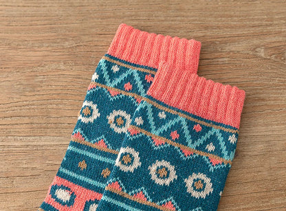 5Pairs New Design Witner Socks Thick Warm Christmas Socks Man Women Couple Socks Free Size 9022