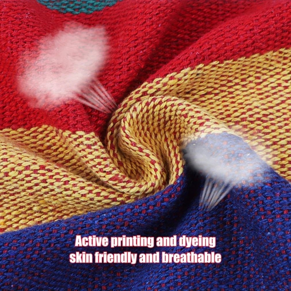 1pc Outdoor Hammock Chair, Canvas Leisure Swing Hanging Chair, Without Pillow And Cushion, Indoor Outdoor Hammock