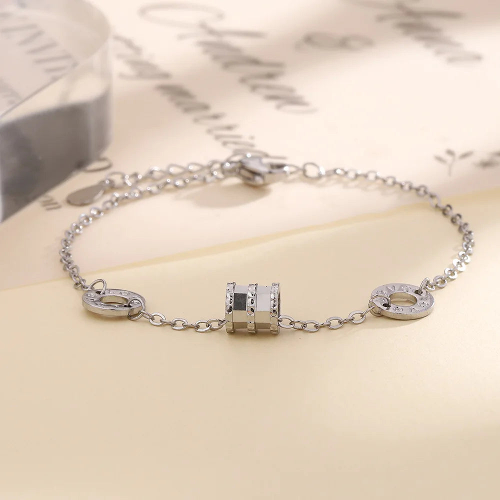 VENTFILLE 925 Sterling Silver Diamond-Studded Butterfly Bracelet Women's Fashion Temperament Flower Adjustable Bracelet
