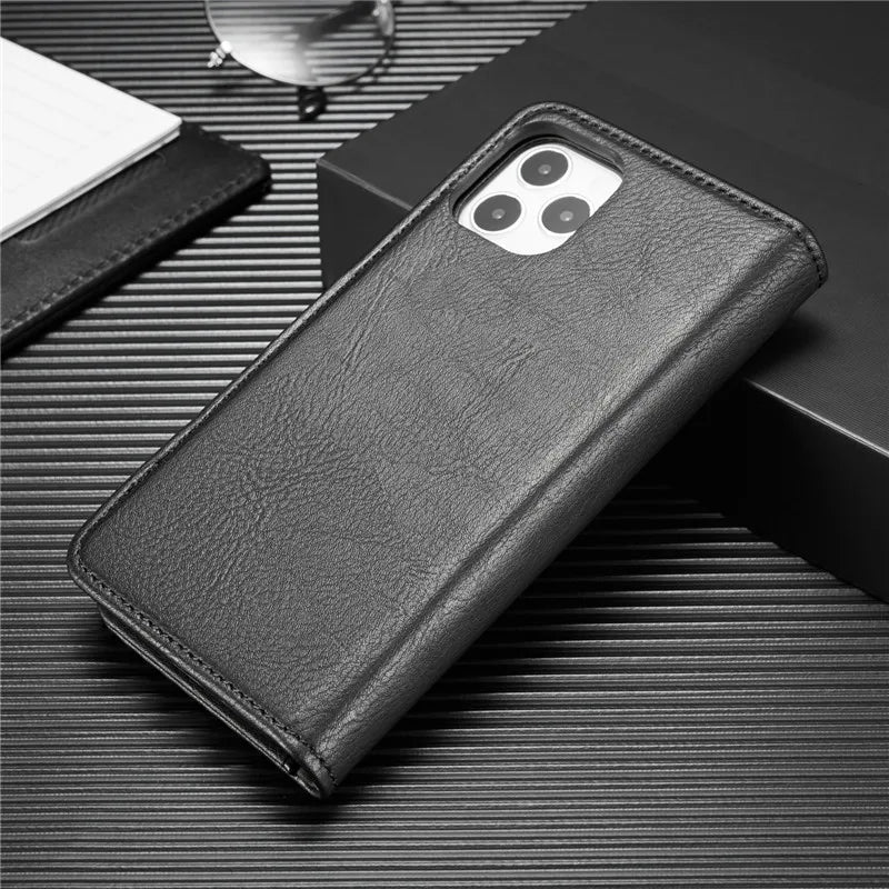 Detachable Magnetic Leather Phone Case for IPhone 16 Pro Max 15 12 13 11 14 Plus XS XR X SE 2022 Wallet Card Holder Cover Coque