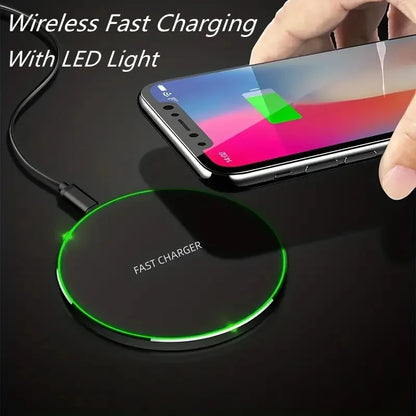 30W Fast Wireless Charger Pad for iPhone 14 13 12 11 Pro Max Samsung Galaxy S22 S21 S20 S10 S9 Xiaomi Wireless Charging Station