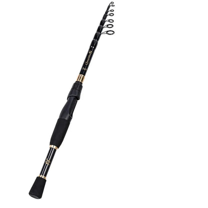 Sougayilang 2.1m 2.4m Telescopic Fishing Rod Ultralight Weight Spinning Rod Casting Fishing Rod Carbon Fiber Fishing Rod Tackle