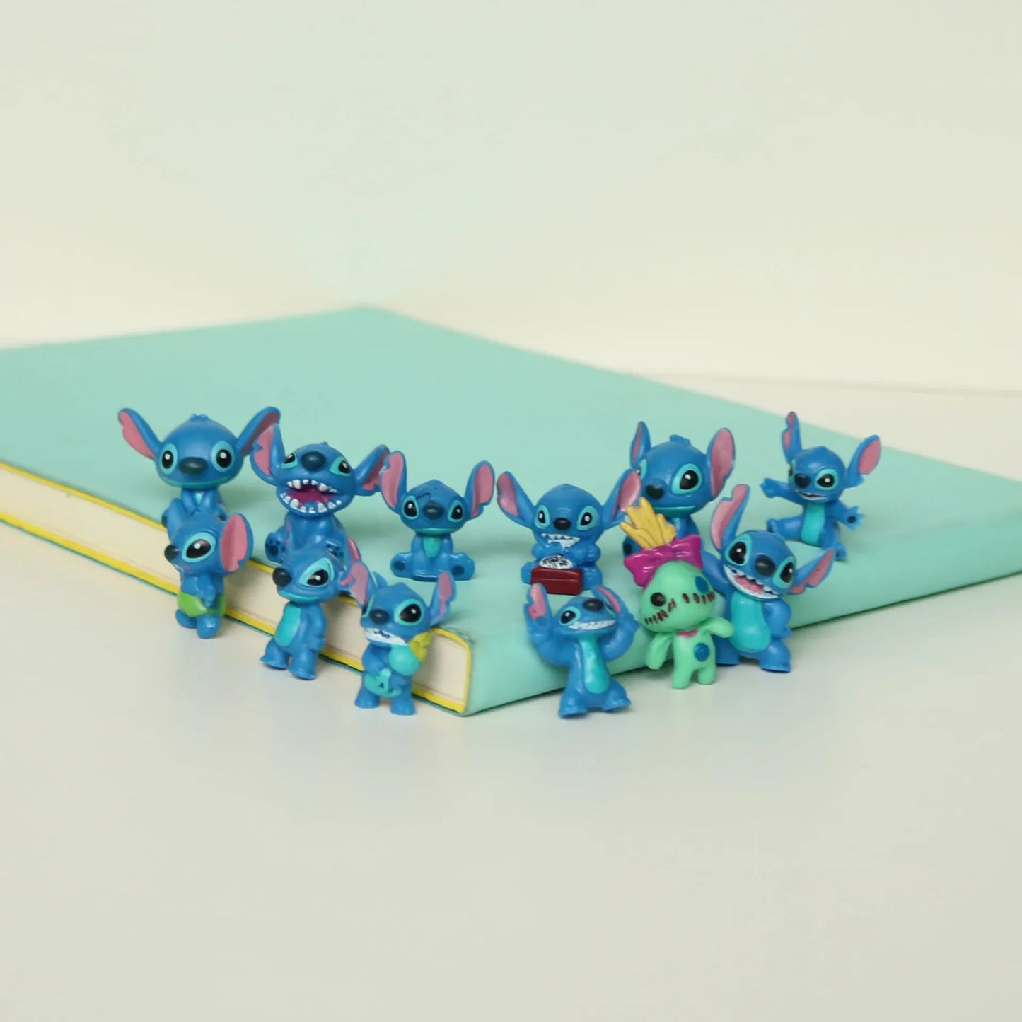 12Pcs MINI Stitch Anime Figurine Dolls 3CM Cartoon Lilo and Stitch Action Figures Collectible Decoration Model Toys Kids Gift