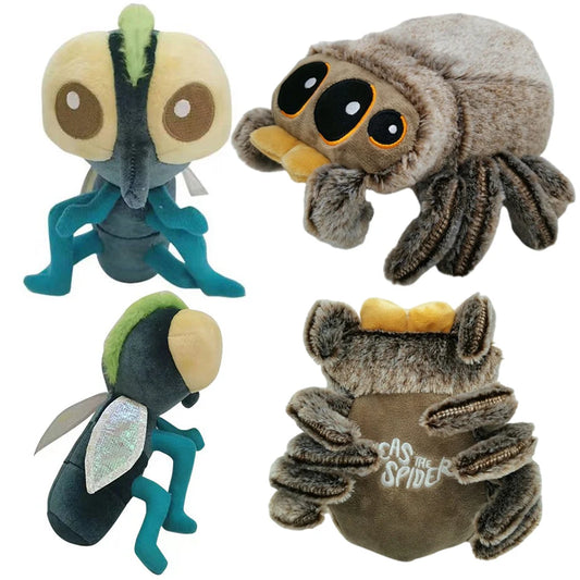 Stuffed Soft Animals Plushies Spider Little fly Toy Black Little Lucas Simulated Pillow Doll Anime Game Room Decora Kid Gift