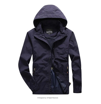 Camping Hiking Jacket Men Spring Autumn Outdoor Sports Breathable Coats Climbing Trekking Windbreaker Travel Waterproof Jacket