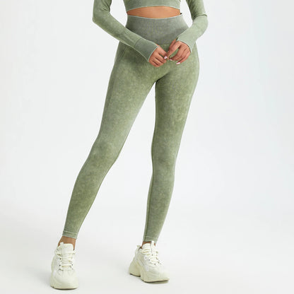 Wash Sexy Push Up Gym Leggings Women High Waist Seamless Skinny Sporty Leggings Women Casual Autumn