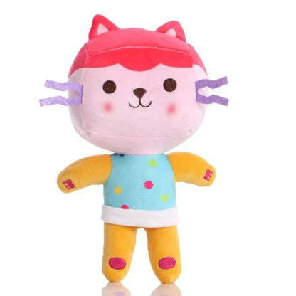 New Gabby Dollhouse Plush Toy Mercat Cartoon Stuffed Animals Smiling Cat Car Cat Hug Gaby Girl Dolls Kids Birthday Gifts