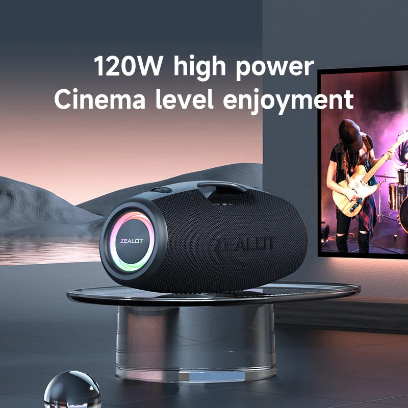 ZEALOT-S78 120W Portable Bluetooth Speaker Outdoor Party Speaker Big Loud Speaker Excellent Bass Performace Hifi speaker