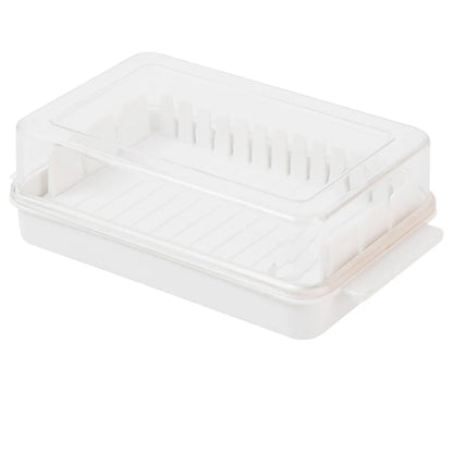 1/2PCS Butter Cutter Box Cheese Butter Storage Box with Lid Butter Dish Stick Butter Container for Refrigerator Kitchen Gadgets